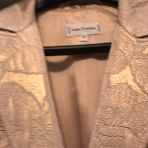 Anne Fontaine metallic gold brocade jacket
